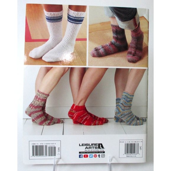 I Can't Believe I'm Crocheting Socks Pattern Book Leisure Arts #5263 by Karen Wh - Picture 2 of 2